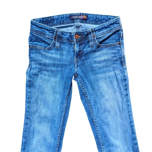 Levi's Women's Sz 0 Y2K Vintage Low Rise Bootcut Jeans - EUC - Picture 3 of 9